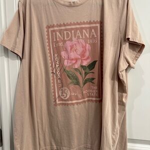 Maurices Beige Graphic T-Shirt 3x